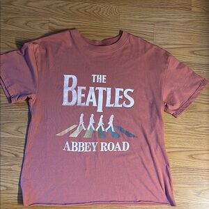 The Beatles Abbey Road Kids T-Shirt - Rust